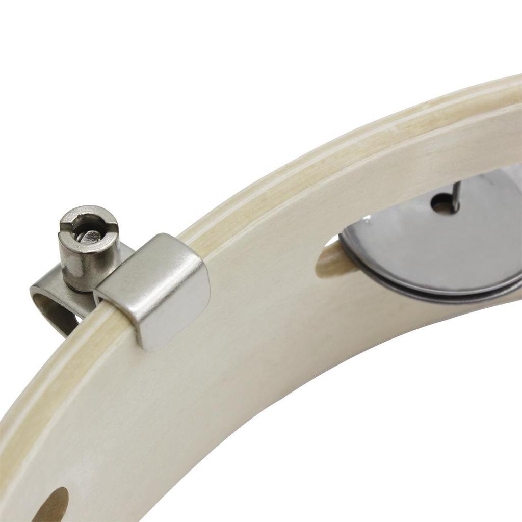 10-Inch Wooden Hand-Shaken Tambourine Drum for Children's Dance and Early Education Orff Percussion Instruments