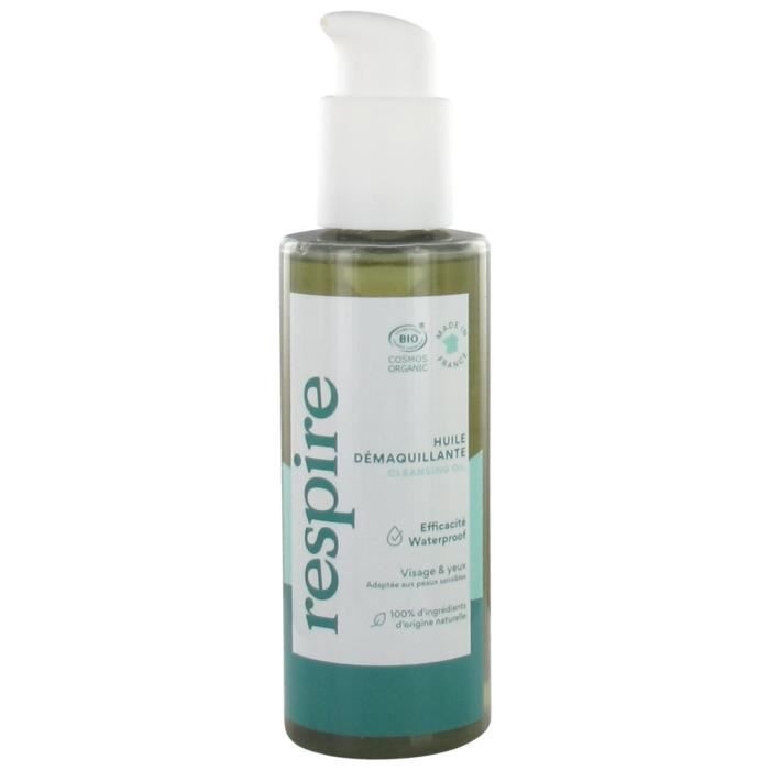 Huile Démaquillante - RESPIRE - 75059 - 150 Ml - Hypoallergénique - Peaux Sensibles