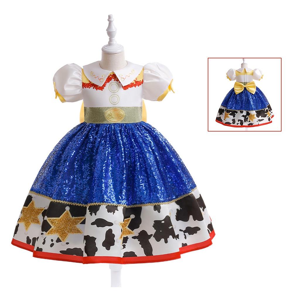 Toy Girl Story Jessie Cosplay Dress Ideal Parties Clothes Props Makeup Princess
