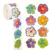 100-500pcs Glitter Flower Stickers Wedding Birthday Party Gift Wrapping Label Children Scrapbook Stationery Stickers