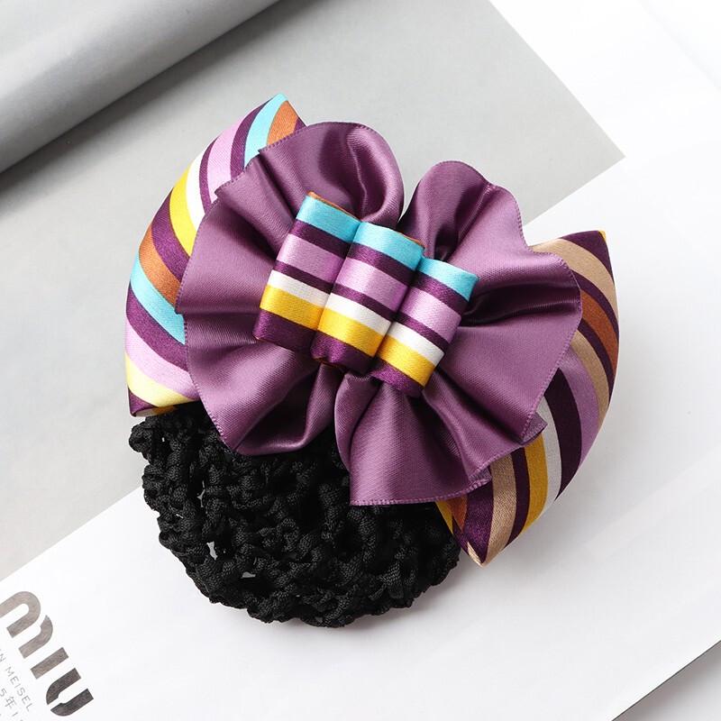 Professional Hairnet Hair Clip with Bow (5-Pack) One Size