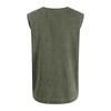 Canotta da uomo senza maniche in cotone con tasca, vestibilità casual rilassata, stile Henley, maglia sportiva per muscoli, per l'uso quotidiano