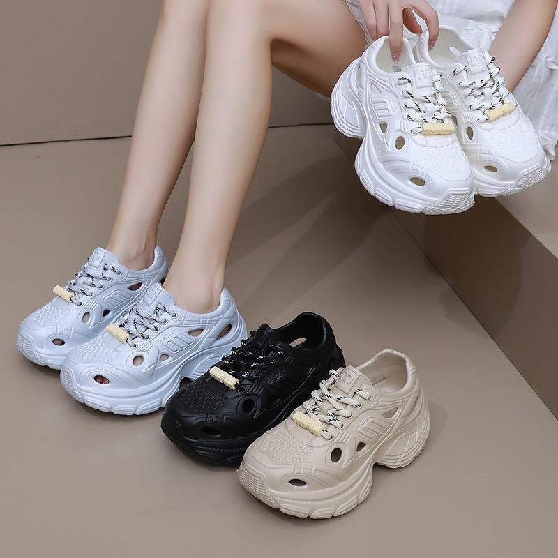 Hole shoes women's new summer wear breathable and non-smelly feet EA bag head thick-soled versatile casual sandals