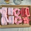 16-Piece Multi-Color Soft Headband and Hair Clip Set with Bowknot Washband and Elastic Hair Ties