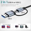 8 In 2 USB HUB With Splitter Card Reader, USB C Port, USB 3.0 / 2.0, SD/TF Splitter Card Reader, Docking Station