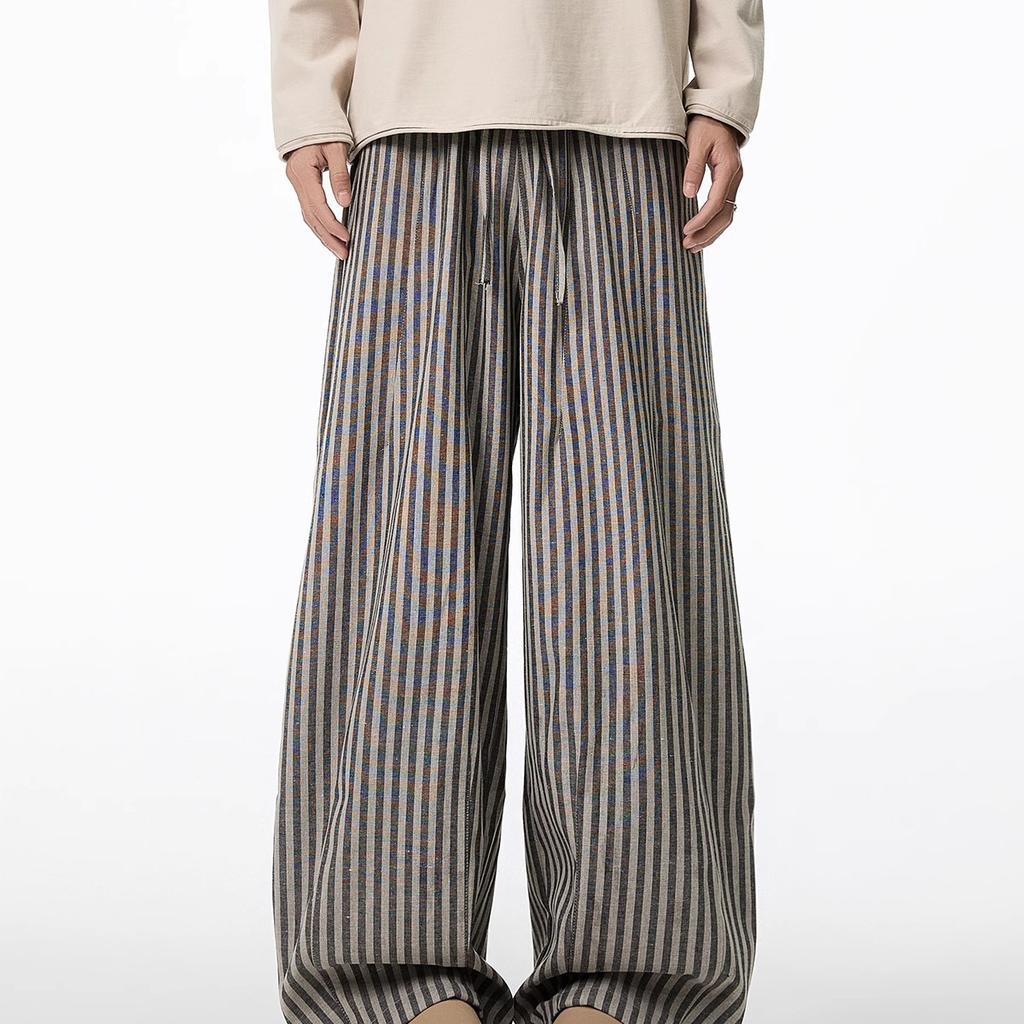 Women's Black Gothic Striped Long Pants Baggy Sweatpants Harajuku Y2k Vintage Oversize Trousers Clothes