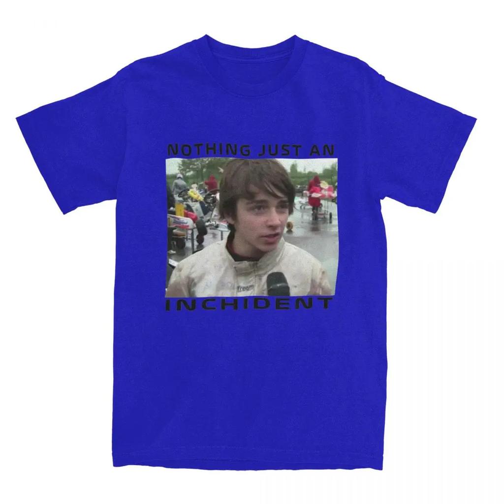 Awesome Just An Inchident Charles Leclerc T-Shirts for Men Women Pure Tees Shirt Printed Clothes
