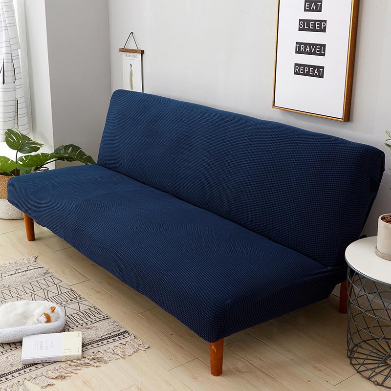 Velvet Full Covered Sofa Mattress Cover Simple Folding Without Armrest Stretch Sofa Cover Cover Fabric All-Inclusive Universal