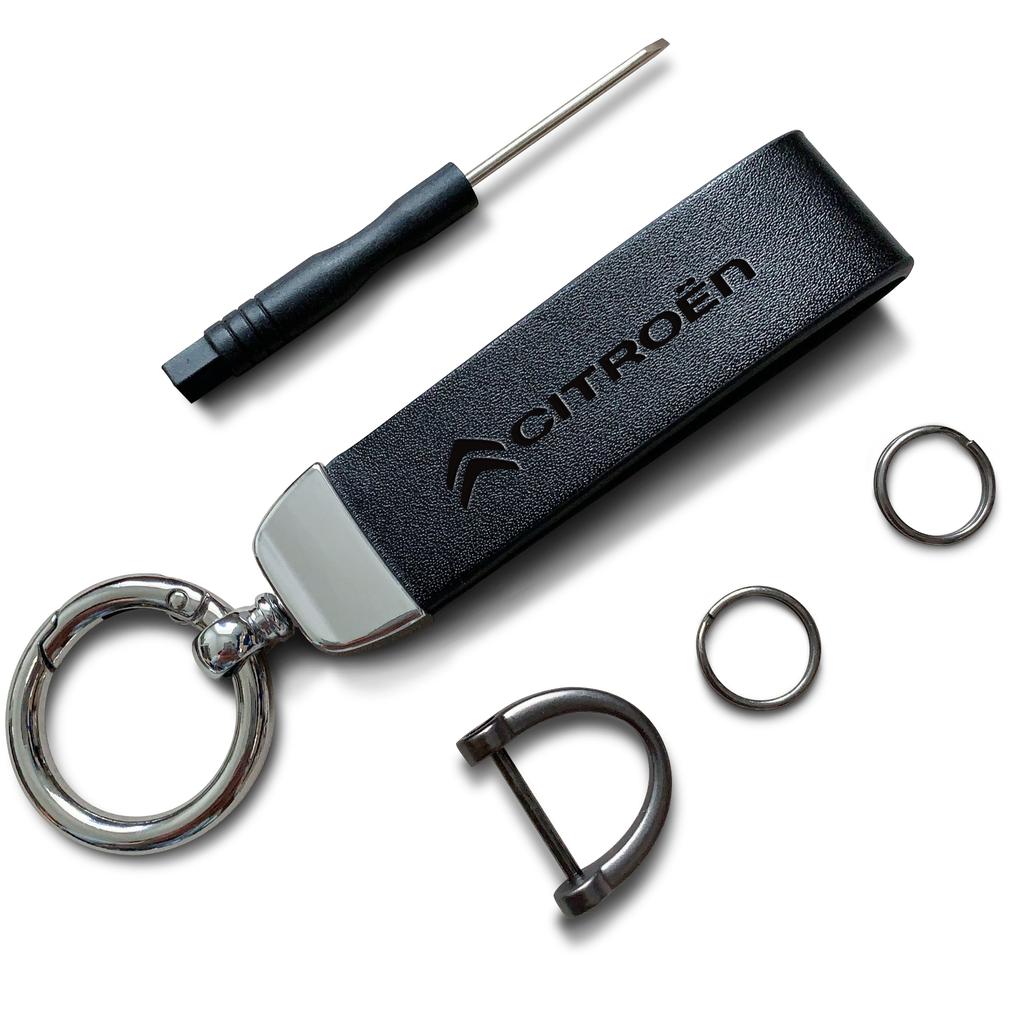 Maillard Colour Keychain Car Logo Key Chain For Citroen C5X e-C4 X e-C3 C4 C3 C5 AIRCROSS C-Elysee C-Crosser C4 Cactus Berlingo