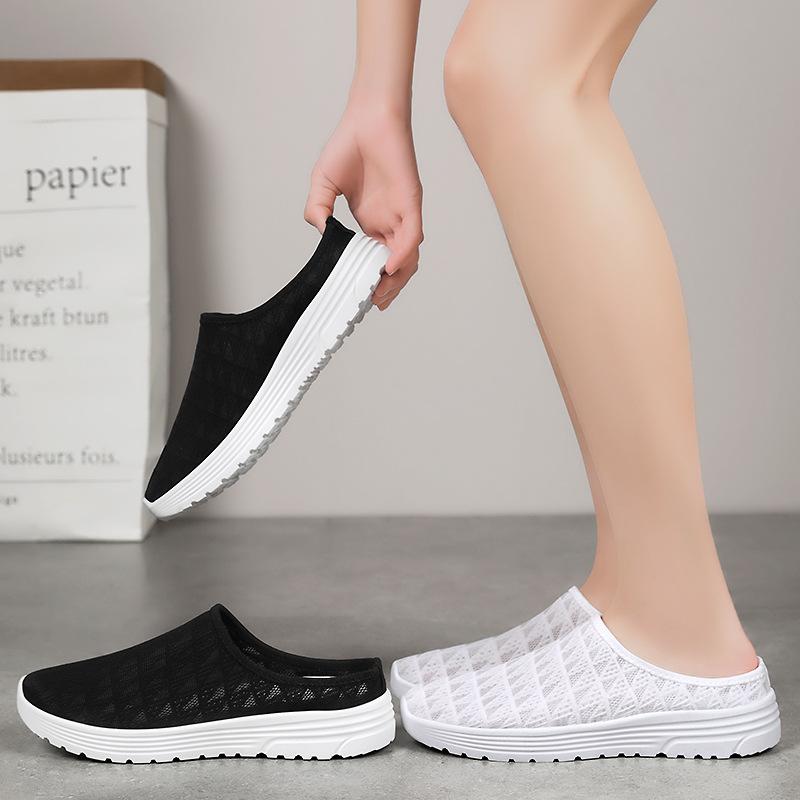 Women's shoes large size slippers new casual shoes summer fashion versatile single shoes breathable sandals women's