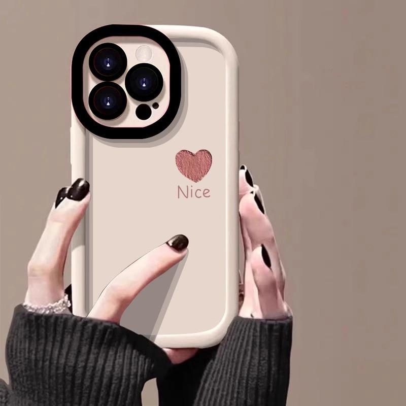 Nice Little Love for Apple 16promax Mobile Phone Case for IPhone14 Puff 13 All-inclusive 12 Anti-fall 15