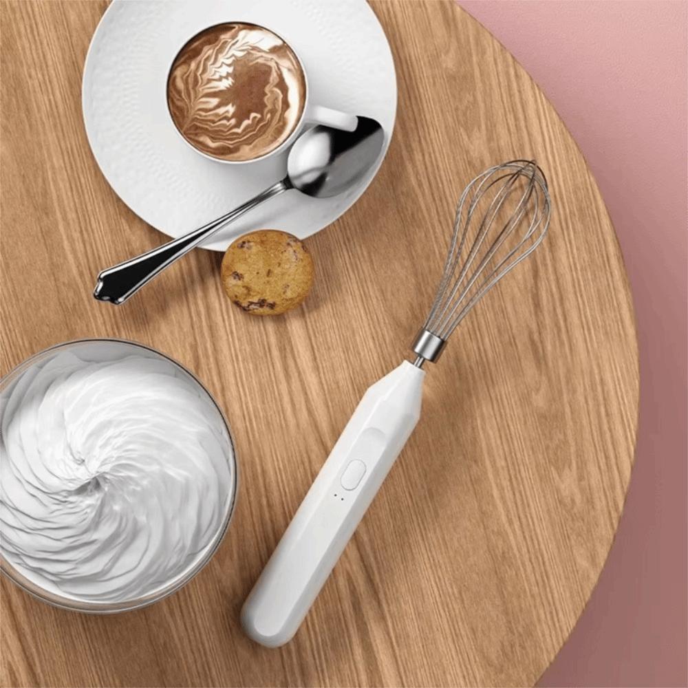 Handheld Electric Egg Whisk Effortless Egg Beater Mini Coffee Milk Frother  Drink Shop