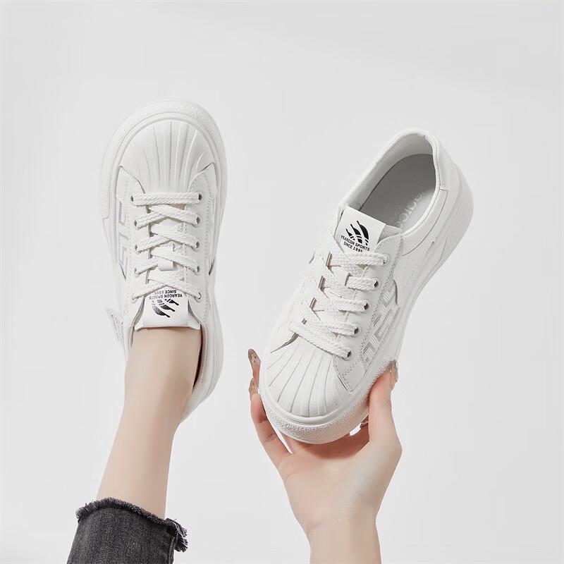 Yearcon Women's Breathable Shell-Toe Sneakers