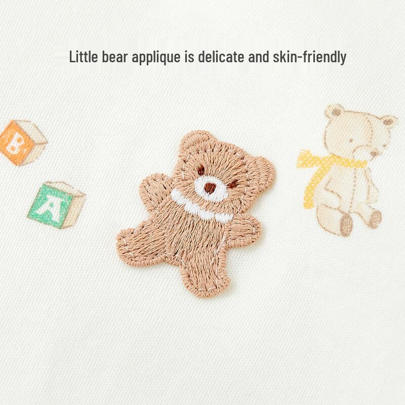Baby Unisex Langarm-Strampler aus reiner Baumwolle