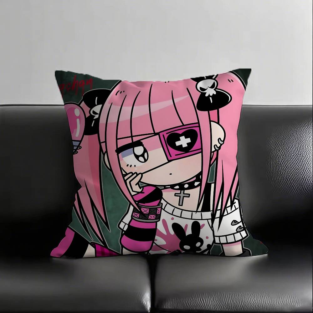 1pc Menhera Chan Pillow Case Fashion Square Pillowcase Bedroom Sofa Room Ins Decoration Leisure