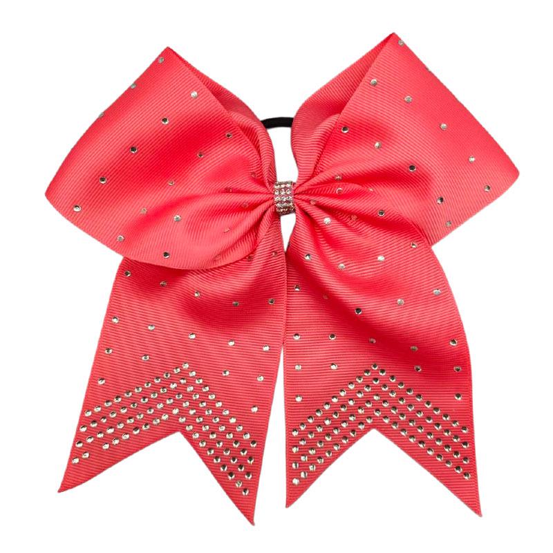 Glänzende Strass-Schwalbenschwanz-Schleifen-Haargummis für Mädchen - Cheerleading-Band-Kopfschmuck