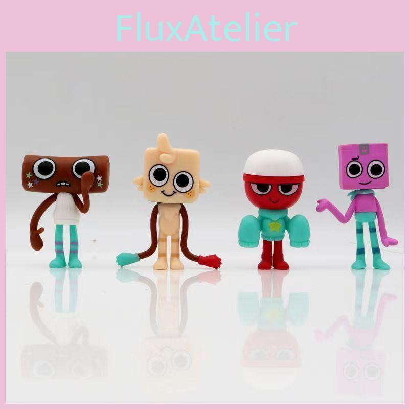 Cute Dandys World Pvc Doll Figurine Set Of 8 Anime Character Perfect Home Decor