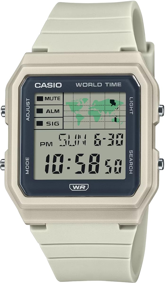 

Casio World Time Digital Unisex Watch with Biomass Plastic International Model LF-30W-8A Band, Ivory, [Used]