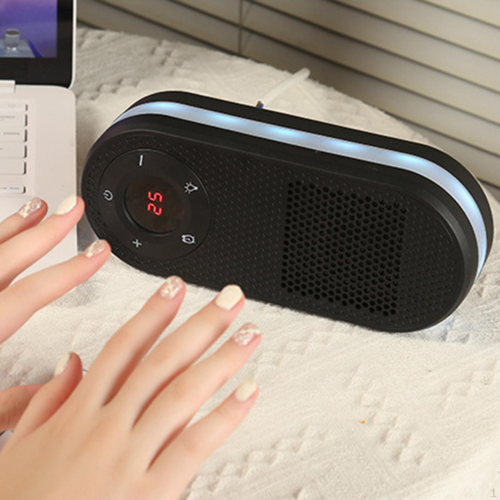 

Space Heater Portable Remote Control LED Display Ambient Lighting Compact Adjustable for