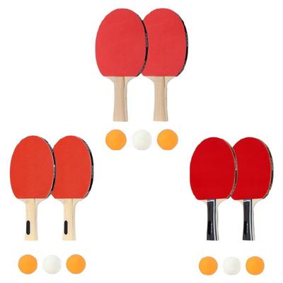 Professional Table Tennis Set Table Tennis Bats with 3 Balls PingPong Rackets Training Table Tennis Bat Easy To Use