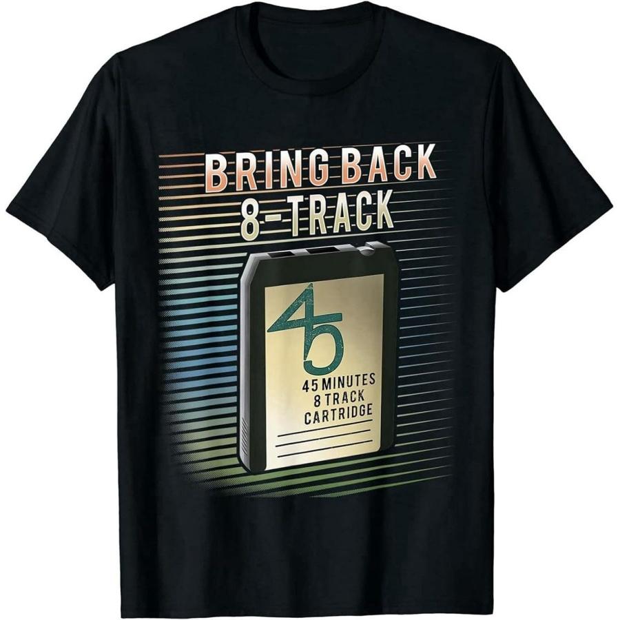 MOMOAER Men s Vintage Old Style Bring Back 8 Track Tape Gift S-3Xl T-Shirts Black XXXXXL разноцветный