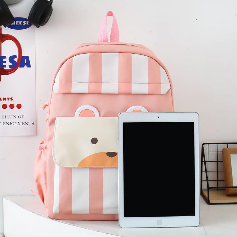 Three-Piece Backpack Set Large Capacity Children's School Bag Girls Boys Nylon Backpack for Primary and Secondary School