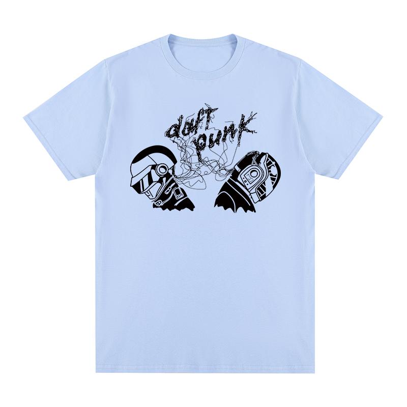 

Футболка Daft Punk, трибьют группе электронной музыки, хлопок, мужская футболка, новая футболка, женские топы, унисекс 4XL