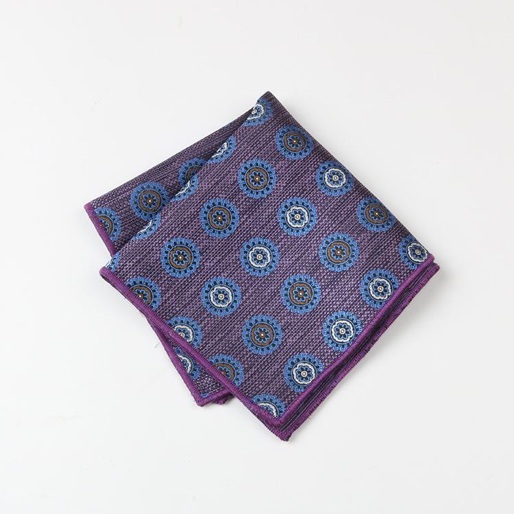 Men'S Handkerchief Square Towel Polyester Cashew Flower Suit Pocket Towel Dress Square Towel