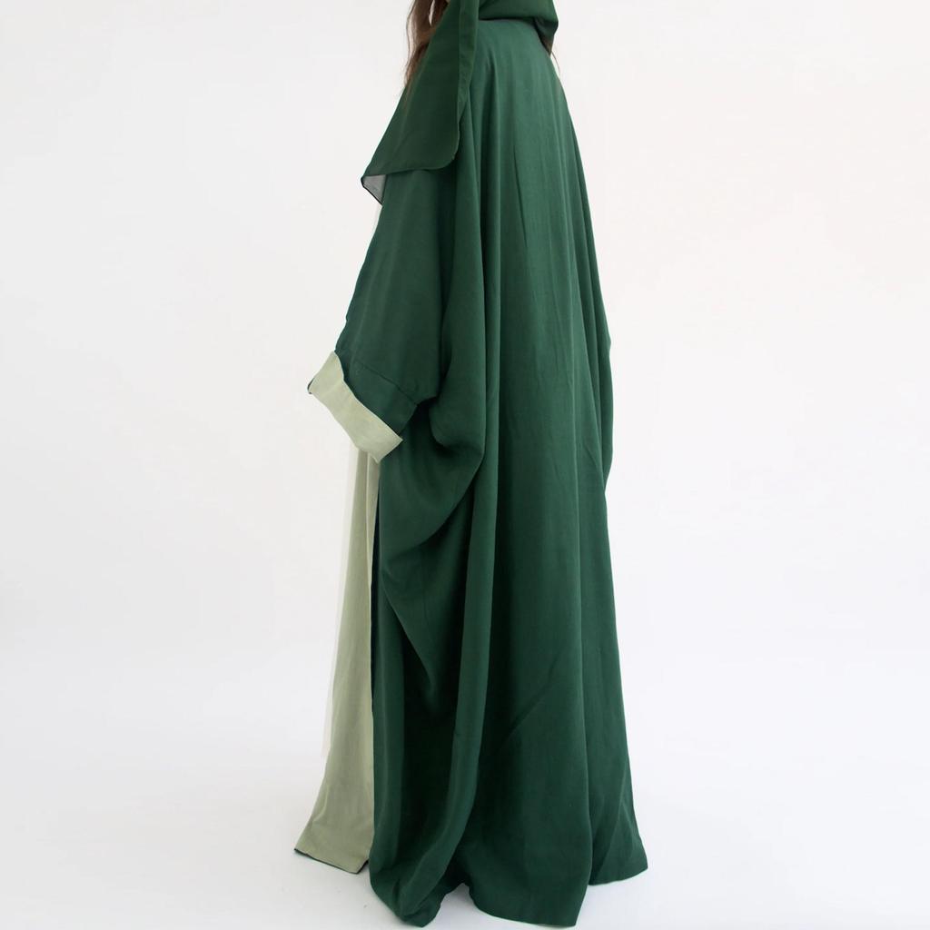 Loriya Reversible Elegant Cardigan Robe Abaya LR736