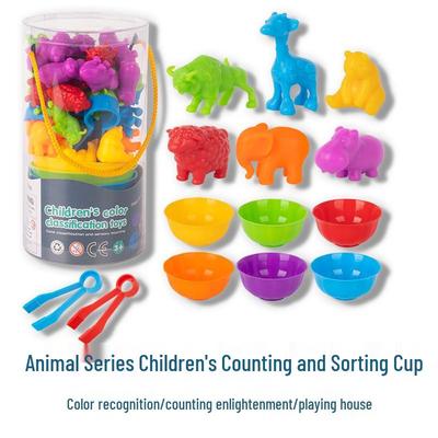 Animal Series Montessori Counting and Classification Toys for Children's Early Education
