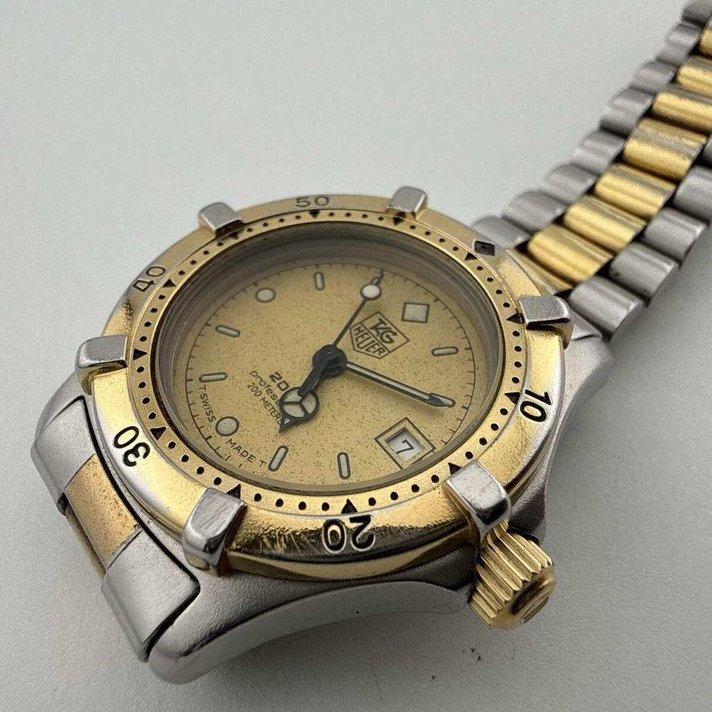 Used TAG HEUER 964.008 Professional 2000 Ladies Watch Quartz Working Item Battery Replaced [T433]