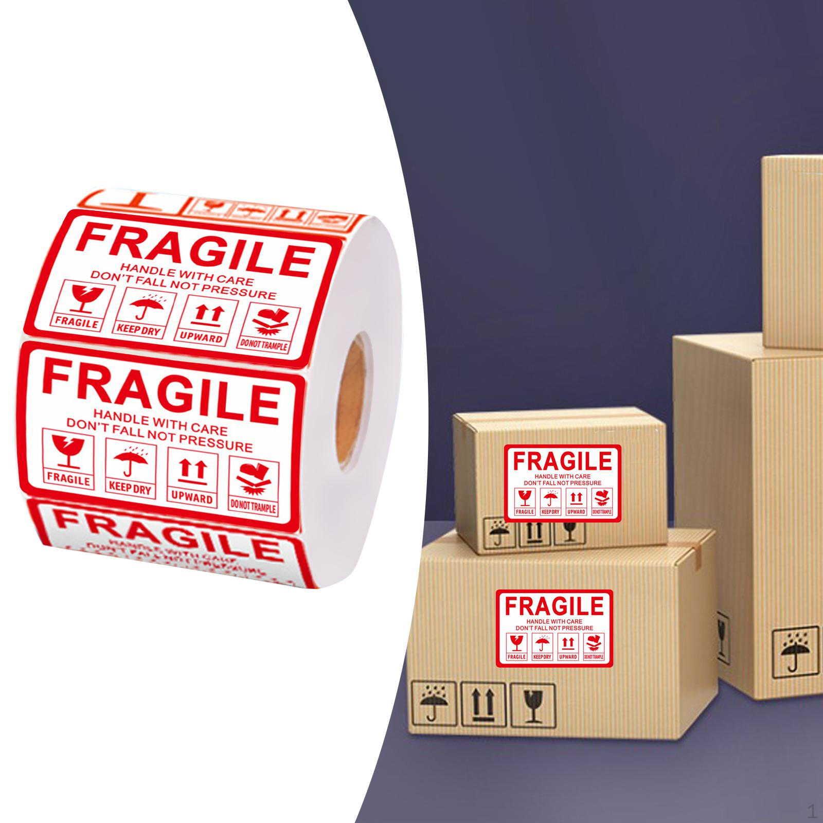 

Крихкі наклейки для транспортування та переміщення, «Обережно поводитися», попереджувальні етикетки, Style D