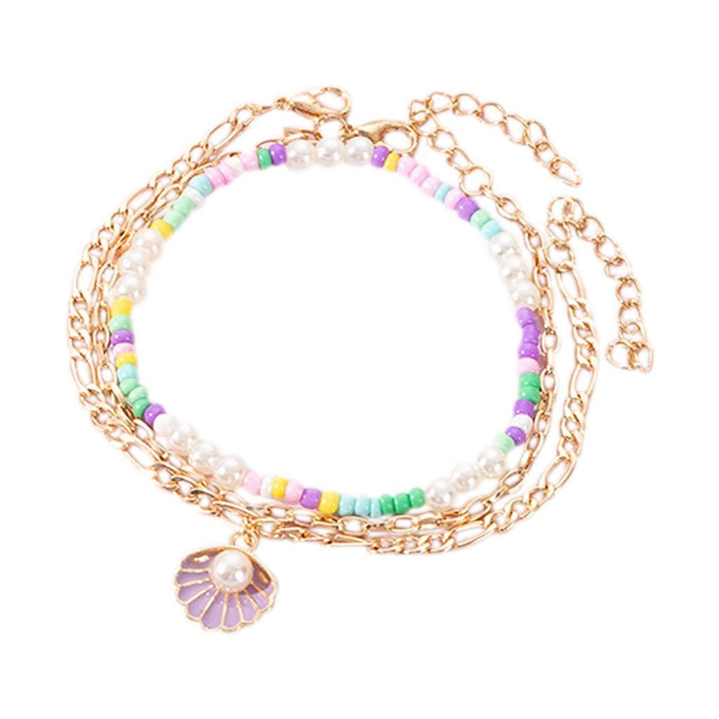 Beach Color  Pearl Anklet Beach  Anklet Female Accessories