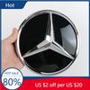 IOT5 Hot 2025 3D 185MM 205MM Front Grille Star Logo Emblem Badge Auto Accessories For C/B/E Class W206 W253 W213 GLC GL