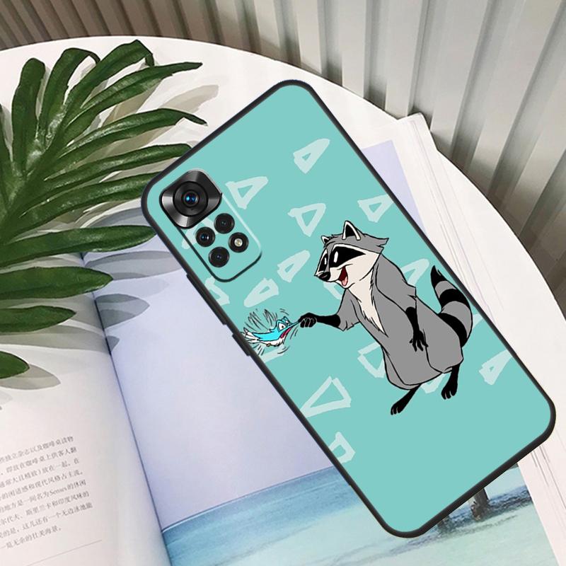 Funny little raccoon Funda For Xiaomi Redmi Note 13 10 11 12 14 15 Pro Plus Case For Redmi 15C 12C 13C 14C 10C 15