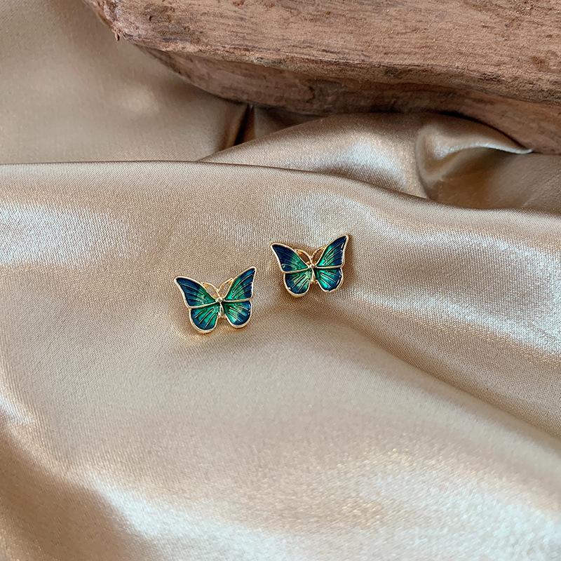 New Products Delicate Butterfly Earrings Sweet Small Fresh Girls Super Fairy Forest Small Cute Simple Fashion Ear Jewelry