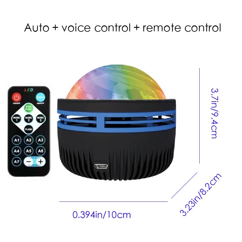 

USB Цветной Проектор Галактики Светодиодный Свет Галактическое Небо Спальня Ночник с Пультом Дистанционного Управления Детская Комната Рождественская Вечеринка Украшение black&USB Plug