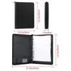 Refillable File Folder with Zipper Document Holder Office Supplies A4 Document Binder Organizer