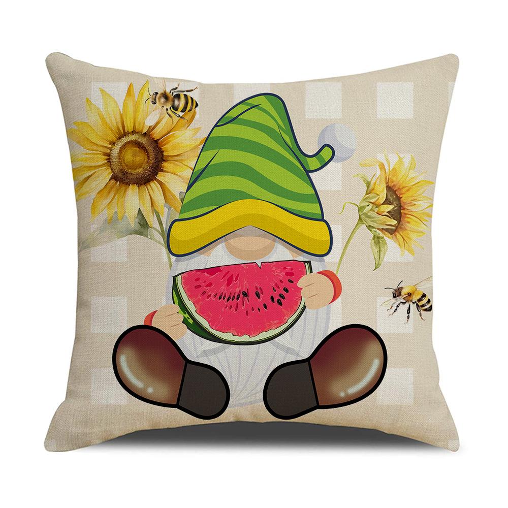 Summer Sunflower Watermelon Cartoon Printed Pillowcase Living Room Decoration Sofa Cushion Cover Bedroom Pillow