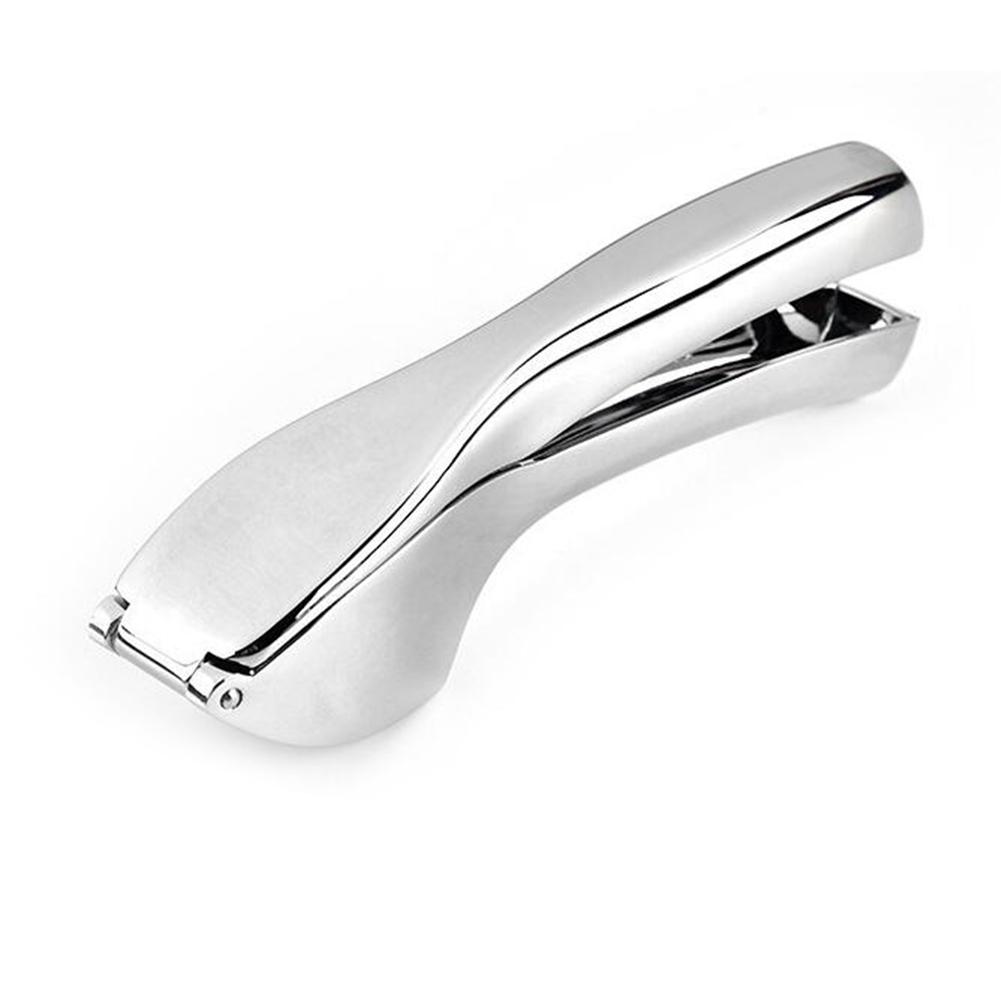 Garlic Press Stainless Steel Alloy Cutter Ginger Crusher Meat Presser Grinder Kitchen Squeeze Tool