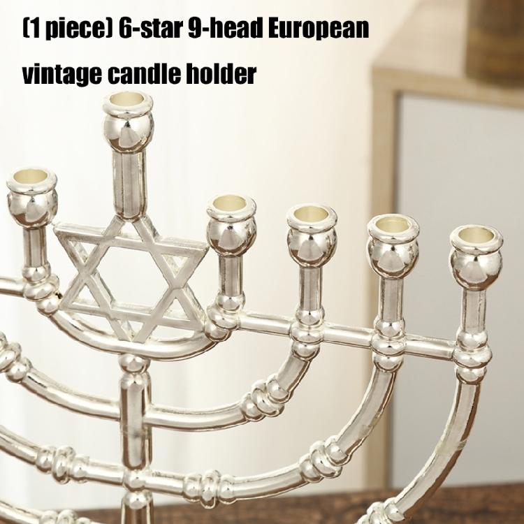 9 Branch Candleholder Elegant Table Centerpieces Romantics Candle Stand Dining Table Ornament for Living Room Banquet