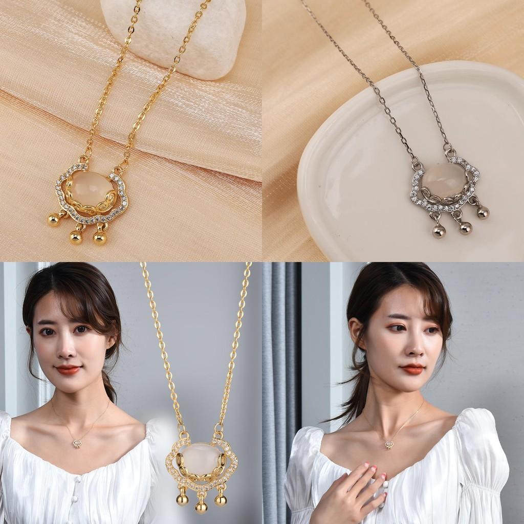 Stunning Korean Style Titanium Steel Long Life Lock Pendant Necklace For Women With Elegant Design