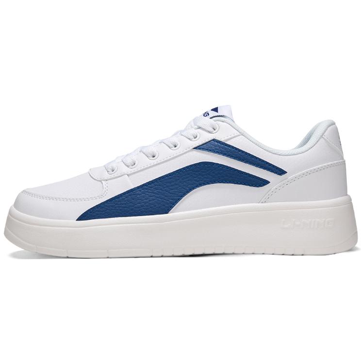 

LiNing Нескользящие, износостойкие, легкие низкие кеды для скейтборда мужские бело-синие 43