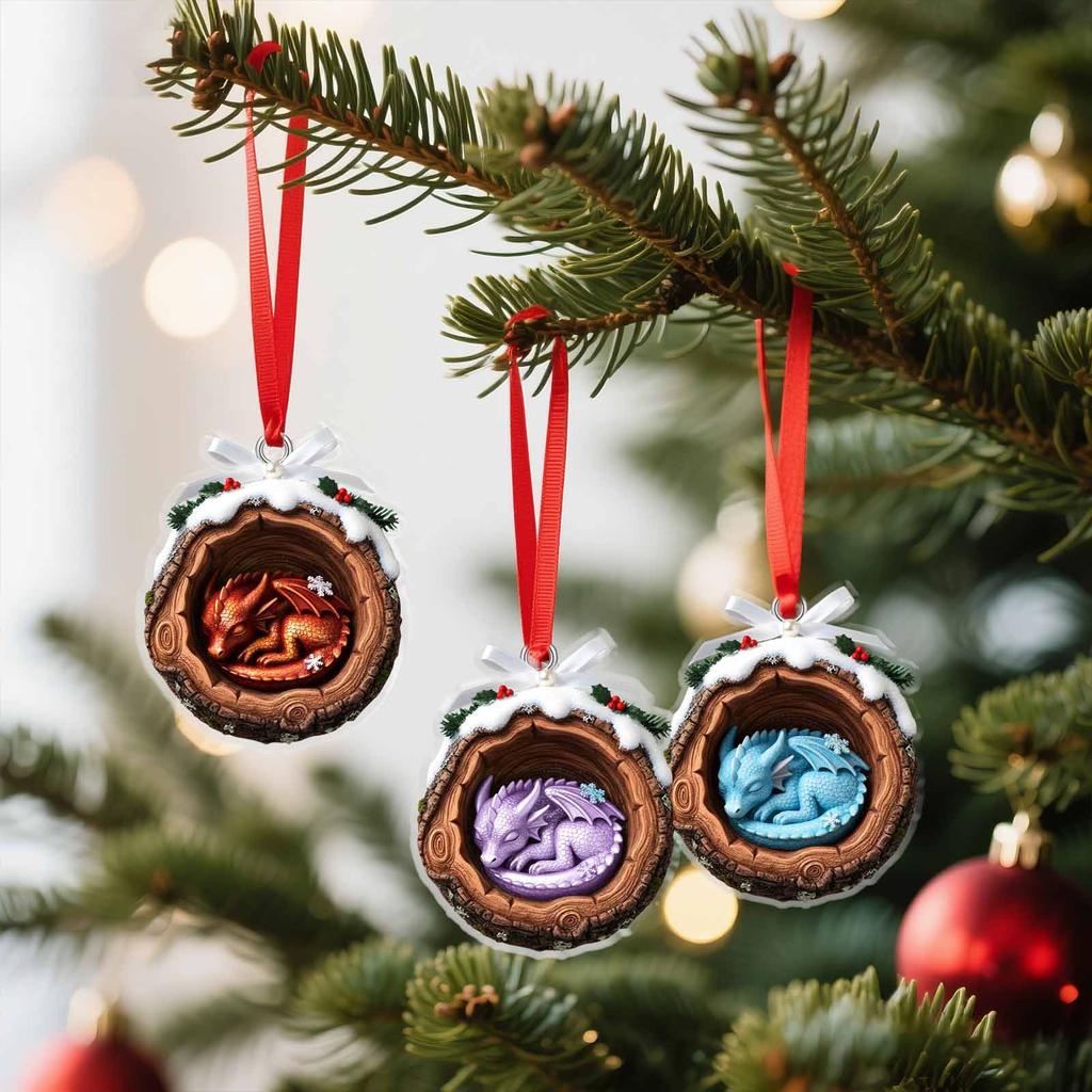 Christmas Decoration Pendant Christmas Tree Christmas Tree And Gift Box Decoration