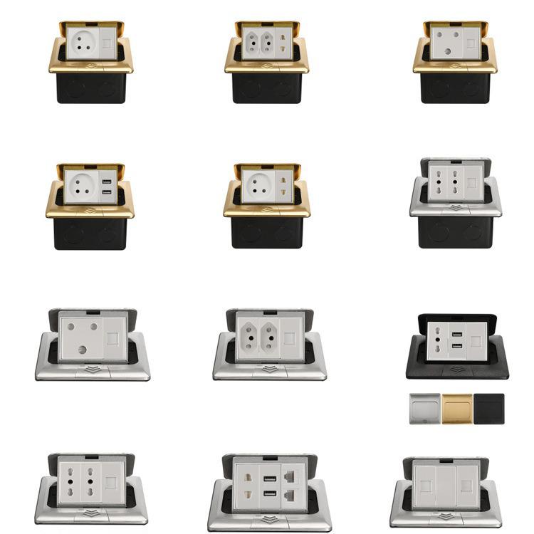 Concealed RJ45 Network Floor Pop-up Socket