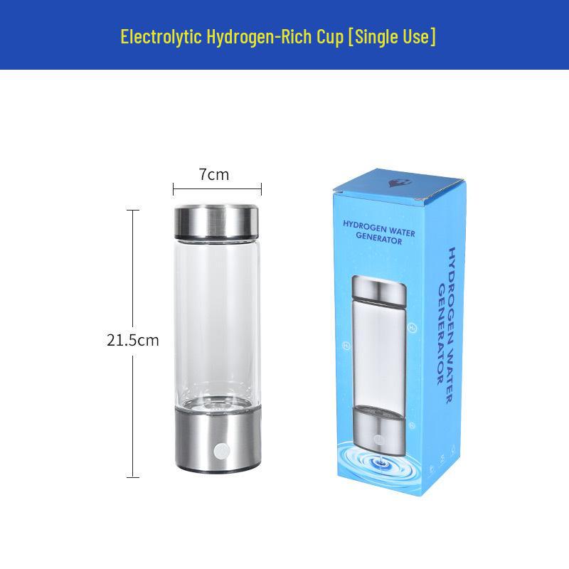 

Водородная чашка для здоровья: Вода, богатая водородом высокой концентрации, с функцией электролиза и ингаляции. 450ML Single Use серебряный