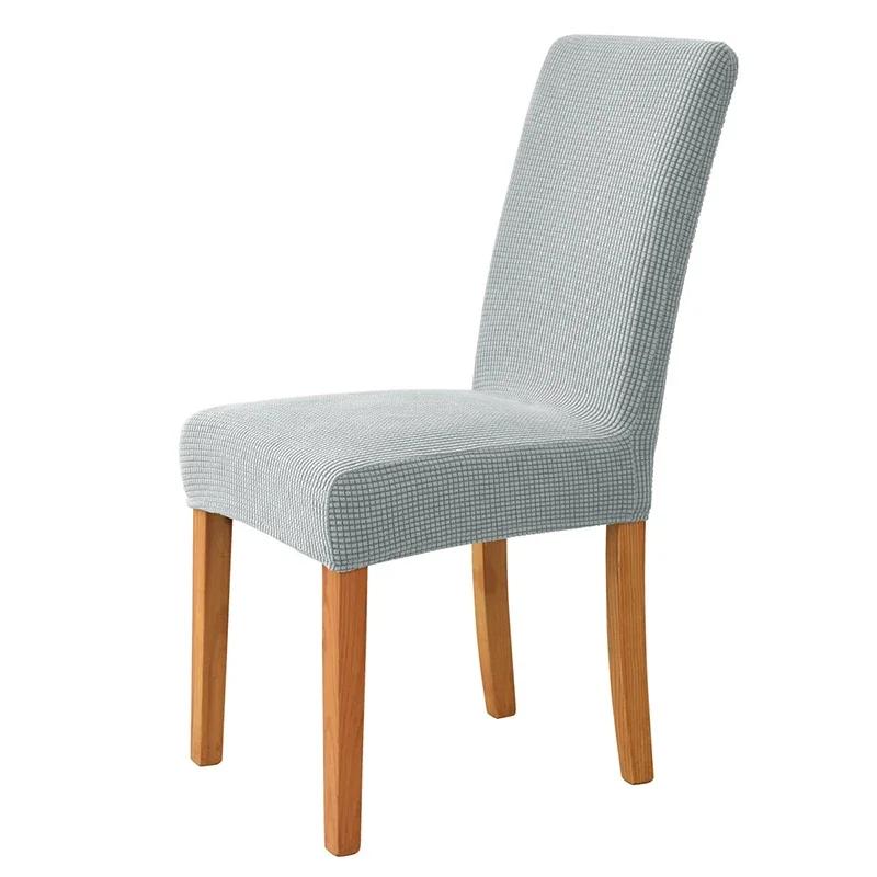 Thicker Fabric Skirt Chair Cover Quality Spandex Stretch Chair Covers for Dining Room Kitchen Banquet Home Decor Seat Slipcover