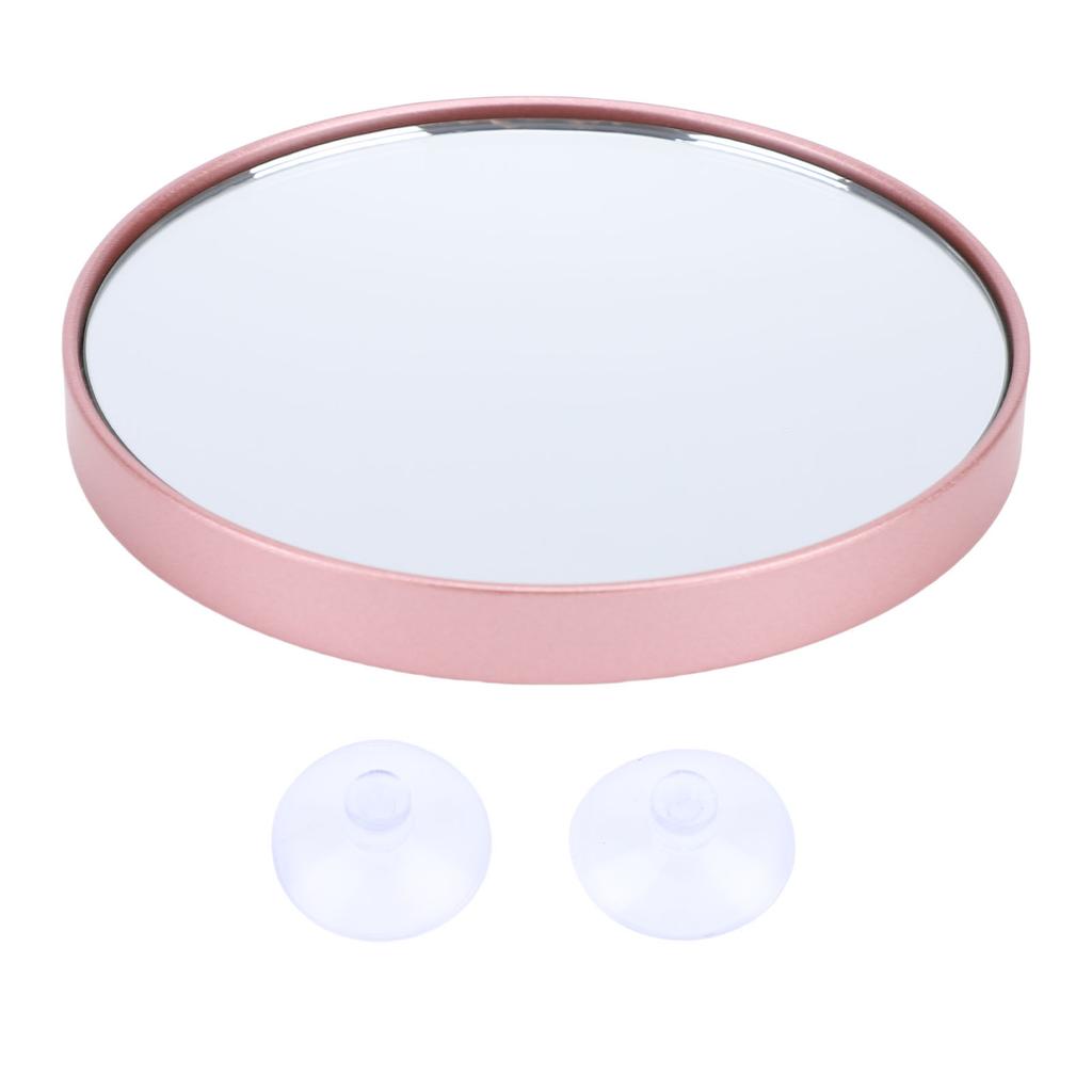 30x Magnifying Vanity Mirror Glass Non Slip Waterproofing Suction Cup 8.8cm Magnified Makeup Mirror for Home Travel