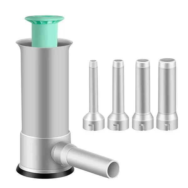 Sausage Stuffer Machine with 4 Stuffing Tubes Meat Stuffer Sausage Filling Tool Household Manual Vertical Sausage Maker Tool Kit