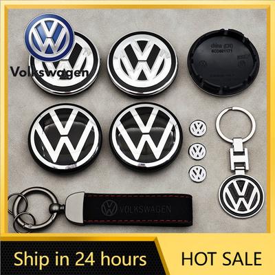 2026 Nowe Do VOLKSWAGEN VW 56mm Dekielki do Felg Samochodowych Czarna Alcantara Metalowy Brelok 14mm Naklejka na Kluczyk VW Do Volkswagen Jetta Bora P